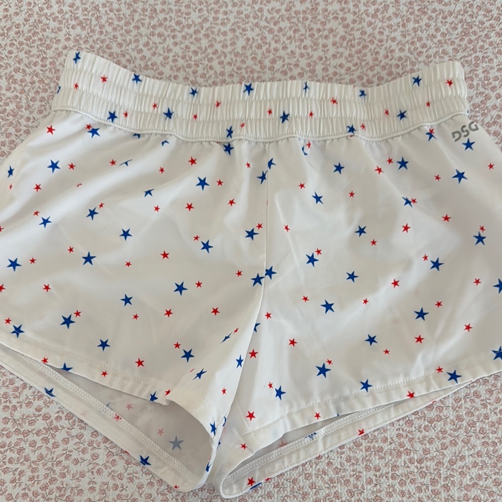 4th of July!  DSG Red White and Blue Athletic Shorts with Elastic Waistband